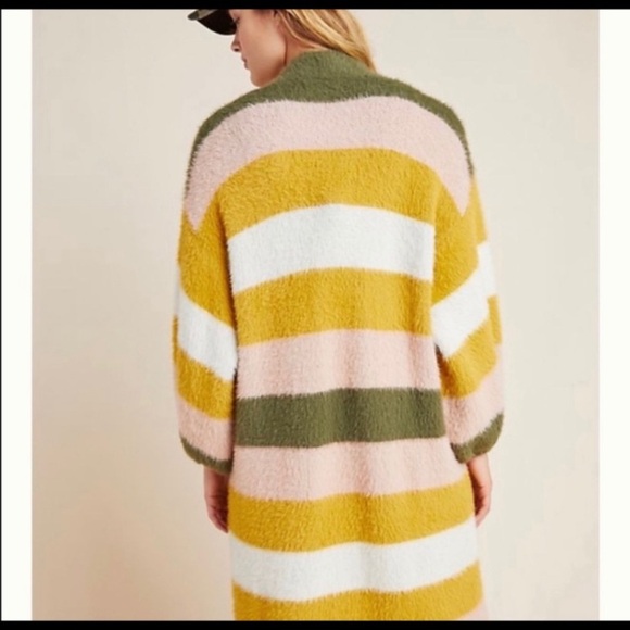 Anthropologie Do Everything In Love Striped Open Cardigan - Picture 2 of 6